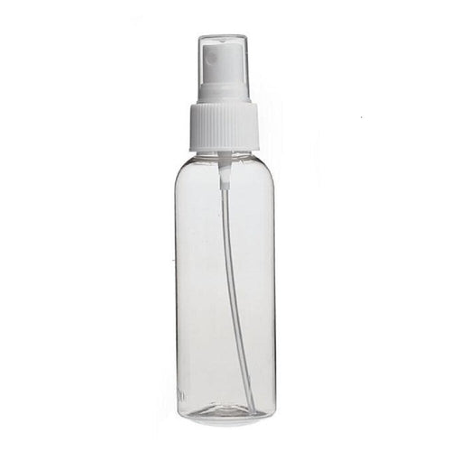 50ml PET Clear Bottles with White Mist Spray pack of 50 units.