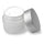 50ml Frosted Glass Jar With Silver Lid pack of 50
