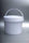 1Litre White Plastic Bucket with Lid