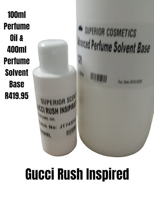 100ml Gucci Rush Inspired  Perfume Oil and 400ml Perfumer's Alcohol Combo