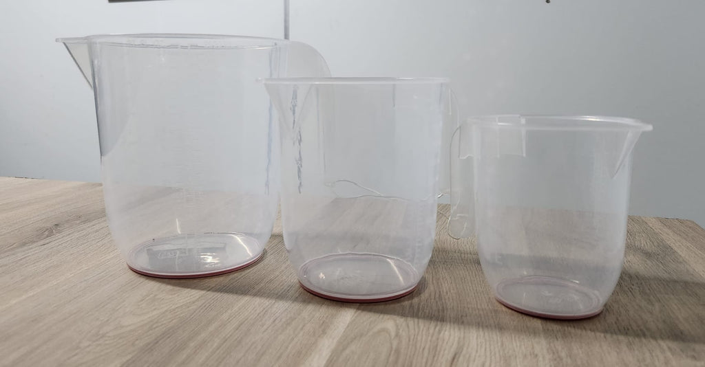 3Pack Plastic Measuring Jugs (500ml 1Litre 2Litres)