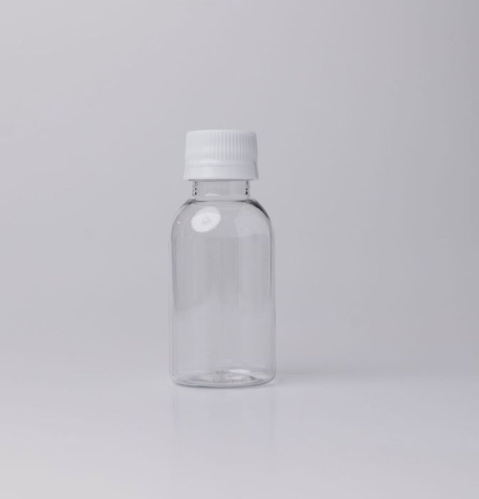100ml Pet Medical Bottle With White Cap  Pack of 100 Units