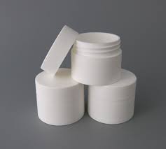 50ml White Cosmetic jar with a white lid Pack Of 100 Units