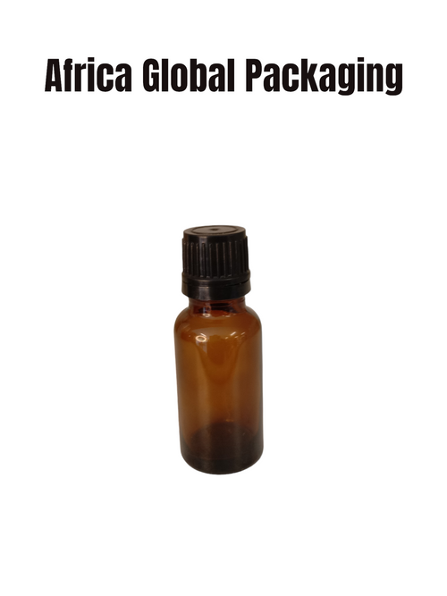 20ml Amber Essential Oil Dropper Bottle with screw cap