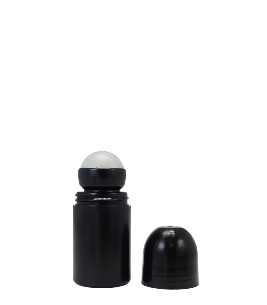 100ml Black Roll-On Bottle with a Black Cap and Inner Ball Pack Of 100 Units
