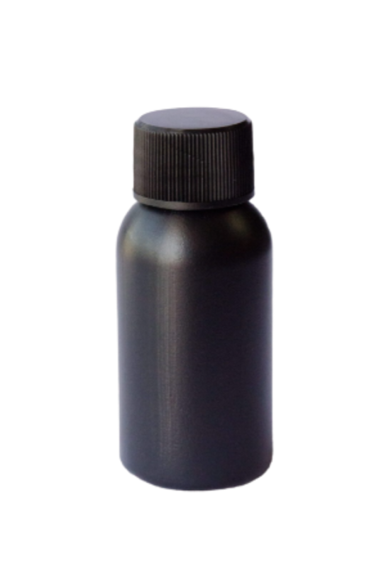 50ml Black Boston Bottle Black Screw Lid Pack Of 100 Units