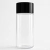 100ml Clear PET Tissue Oil Bottles with Black Lids Pack Of 50 Units
